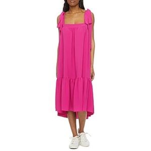 NWT MELONIE T SLEEVELESS HIGH-LOW SHIFT DRESS